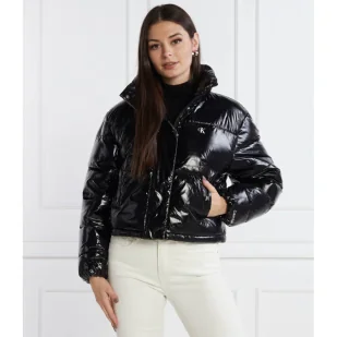 CALVIN KLEIN JEANS Kurtka | Cropped Fit - Kurtki damskie - miniaturka - grafika 1
