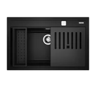 Zlewozmywaki - Teka NOVA 80 WS-TG 1B Granitowy Czarny - miniaturka - grafika 1