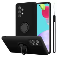 Etui i futerały do telefonów - Pokrowiec Do Samsung Galaxy A52 (4G / 5G) / A52s w LIQUID CZARNY Etui TPU Obudowa Ochronny Case Cover Plecki Cadorabo - miniaturka - grafika 1