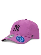 Czapki męskie - 47 Brand Czapka z daszkiem MLB New York Yankees brrr ’47 CLEAN UP B-BRRRC17BBU Fioletowy - miniaturka - grafika 1