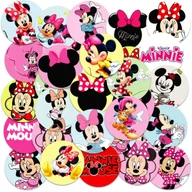 Szkolne artykuły papiernicze - NAKLEJKI NA ZESZYT NALEPKA Z POSTACIAMI KÓŁKO MYSZKA MINI MINNIE WZORY 23EL - miniaturka - grafika 1