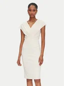 Sukienki - Rinascimento Sukienka koktajlowa CFC0122760003 Beżowy Regular Fit - miniaturka - grafika 1