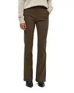 Spodnie damskie - Minus Spodnie damskie Carma Flared, Łupek brązowy, 36 - miniaturka - grafika 1