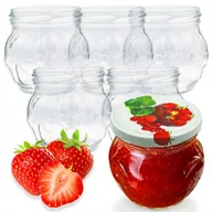 Pojemniki kuchenne - SŁOIK Z ZAKRĘTKĄ SŁOICZEK NA PRZETWORY DŻEM POWIDŁA MIÓD 215ml - miniaturka - grafika 1