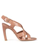 Sandały damskie - Gino Rossi Sandały AMEY-V1883-05 Beżowy - miniaturka - grafika 1