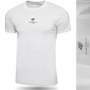 Koszulka Męska 4F T-shirt Podkoszulek Bluzka Sportowa Na Co Dzień - Koszulki męskie - miniaturka - grafika 1