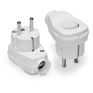 Gniazdka elektryczne - Wtyczka kątowa 16A z uziemieniem i wyłącznikiem WT-16U/ŁK - miniaturka - grafika 1