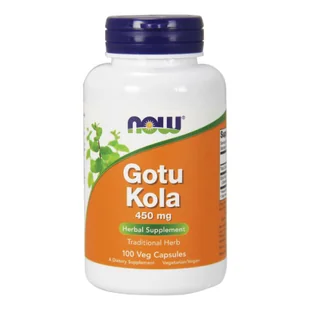 Now Foods Gotu Kola 450mg - 100 kapsułek 02069 - Suplementy naturalne - miniaturka - grafika 1