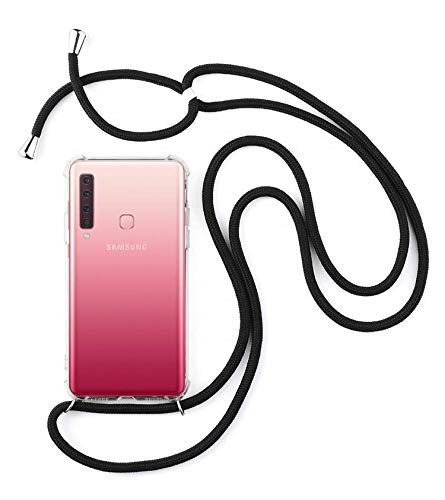 Crossbody etui na telefon komórkowy | łańcuszek na telefon komórkowy | czarny | pasuje do Samsung A9 Star/A8 Star