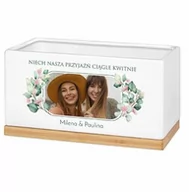 Donice - Personalizowana doniczka prostokątna z Twoim zdjęciem dla przyjaciółki - miniaturka - grafika 1