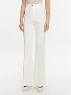 Spodnie damskie - ARTIGLI Spodnie materiałowe ACPA000840 Biały Regular Fit - miniaturka - grafika 1