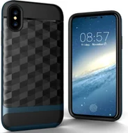Etui i futerały do telefonów - Etui na telefon komórkowy Apple iPhone XS Backcover Case - Cover 3D Prisma Design Navy Blue - miniaturka - grafika 1