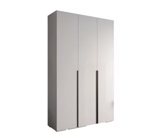Szafa ubraniowa garderoba z półkami INOVA 1 1,5SZ biały+czarny - Szafy - miniaturka - grafika 1