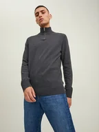 Swetry męskie - Jack & Jones Sweter w kolorze antracytowym - miniaturka - grafika 1