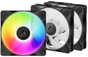 Wentylator Arctic P14 Pro ARGB PWM PST Black 140mm, zestaw 3szt (ACFAN00320A) - Chłodzenie procesora - miniaturka - grafika 1
