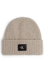 Czapki damskie - Calvin Klein Jeans Czapka damska Kobiety Sztuczne włókno szary jednolity, ONE SIZE - miniaturka - grafika 1