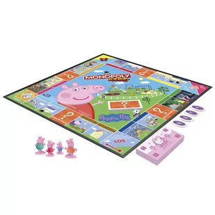 Hasbro Monopoly Junior Świnka Pepa - Gry planszowe - miniaturka - grafika 1
