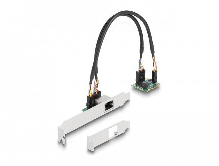 Karta sieciowa Delock Mini PCIe I/O PCIe half size 1 x RJ45 2,5 Gigabit LAN 95271