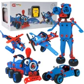 Zabawy w naśladowanie dorosłych - Klocki Konstrukcyjne Pojazdy Mega Konstruktor 6W1 - miniaturka - grafika 1