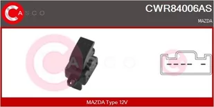Przełącznik, podnośnik szyby Casco - Alternatory CWR84006AS - Akcesoria do układu elektrycznego - miniaturka - grafika 1