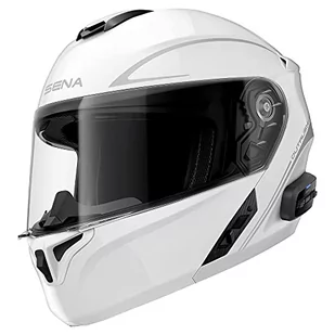 Sena Outrush R Bluetooth Modułowy kask motocyklowy z systemem interkomu (biały połysk, XL) - Kaski motocyklowe - miniaturka - grafika 1