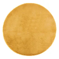 Dywany - Dywanik ze sztucznego futra 80 cm żółty 172421R - miniaturka - grafika 1