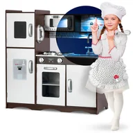 Zabawki AGD - Kuchnia drewniana dla dzieci z oświetleniem, kuchenka, Ricokids - miniaturka - grafika 1