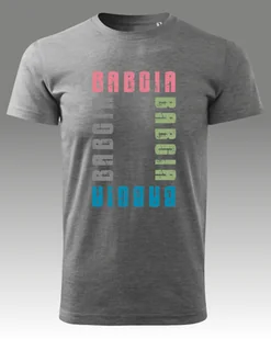 Koszulka na Dzień Babci Kolorowa Babcia SLA / Ciemnoszary melanż XL Przód - Koszulki i topy damskie - miniaturka - grafika 1