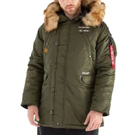Kurtki i kamizelki sportowe męskie - Kurtka Alpha Industries N3B Airborne 188141257 - zielona - miniaturka - grafika 1