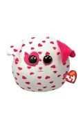 Maskotki i pluszaki - Maskotka-poduszka TY Squishy Beanies BEAU pies w serduszka 22cm 39270 - miniaturka - grafika 1