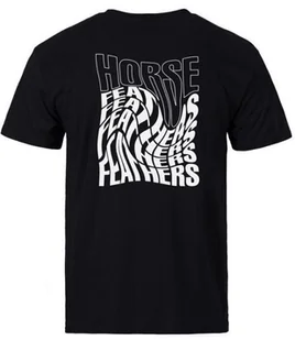 t-shirt HORSEFEATHERS DISTORT T-SHIRT black - Koszulki męskie - miniaturka - grafika 1