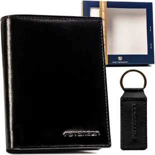 Portfel skórzany męski + brelok zestaw na prezent - Peterson - Portfele - miniaturka - grafika 1