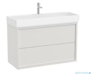 Roca Tura Unik zestaw szafka z umywalką 100x43x60 BIAŁY MAT A852035558 - Szafki łazienkowe - miniaturka - grafika 1