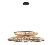 Lampy sufitowe - Żyrandol na lince BALI 1xE27/20W/230V śr. 60 cm bambus - miniaturka - grafika 1