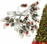 Lampy ogrodowe - GIRLANDA LAMPKI OGRODOWE KURTYNA ZEWNĘTRZNA ŚWIĄTECZNA NA OKNO BALKON - miniaturka - grafika 1