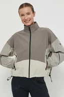 Kurtki damskie - Under Armour kurtka treningowa Unstoppable kolor beżowy przejściowa oversize 1374889 - miniaturka - grafika 1