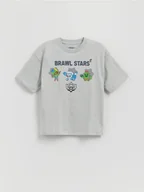 Koszulki dla chłopców - Reserved - T-shirt Brawl Stars - jasnoszary - miniaturka - grafika 1