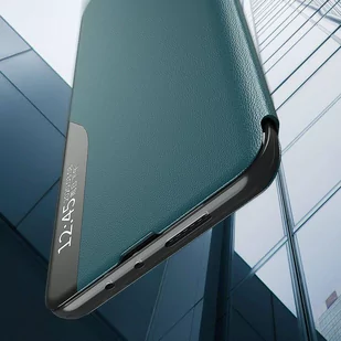 Eco Leather View Case elegancki futerał etui z klapką i funkcją podstawki Huawei Y6p / Honor 9A pomarańczowy - Etui i futerały do telefonów - miniaturka - grafika 4