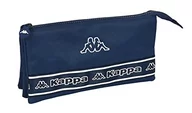 Etui na dokumenty i karty - Safta KAPPA potrójne etui dla dzieci, etui dla dzieci, idealne dla dzieci w wieku 5-14 lat, wygodne i wszechstronne, jakość i wytrzymałość, 22x3x12 cm, kolor granatowy, Granatowy, Estándar, zwykły - miniaturka - grafika 1