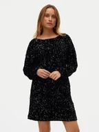 Sukienki - Vero Moda Sukienka koktajlowa Bella 10317046 Czarny Regular Fit - miniaturka - grafika 1