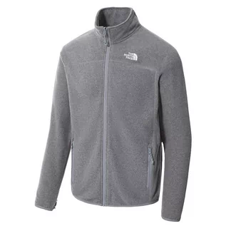 Bluzy męskie - Bluza The North Face 100 Glacier Full-Zip 0A5IHQDYY1 - szara - grafika 1