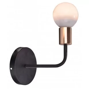 Candellux Kinkiet Spill 1 x 60 W E27 czarny 21-56528 - Lampy ścienne - miniaturka - grafika 1