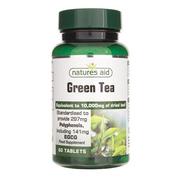 Witaminy i minerały - Natures Aid Aid Green Tea 10 000 mg - 60 tabletek NAID138720 - miniaturka - grafika 1