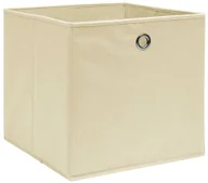 Pudła i pojemniki do przechowywania - Zestaw kremowy składanych pudełek 4 szt K6-W37 - miniaturka - grafika 1
