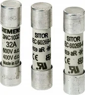 Bezpieczniki elektryczne - Siemens Wkładka topikowa SITOR cylindryczna 20A aR 600VAC / 400VDC 3NC1020 3NC1020 - miniaturka - grafika 1