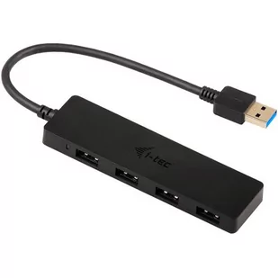 i-Tec Pretec HUB USB USB 3.0 Slim 4 czarny U3HUB404 - Huby USB - miniaturka - grafika 1