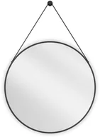 Lustra - Mexen String lustro łazienkowe okragłe 70 cm, rama czarna - 9854-070-070-000-70 - miniaturka - grafika 1
