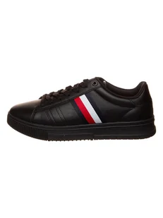 Tommy Hilfiger Skórzane sneakersy w kolorze czarnym - Trampki męskie - miniaturka - grafika 1