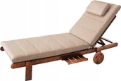 Leżaki ogrodowe - Hobbygarden MATERAC ALICANTE BEŻOWY - miniaturka - grafika 1