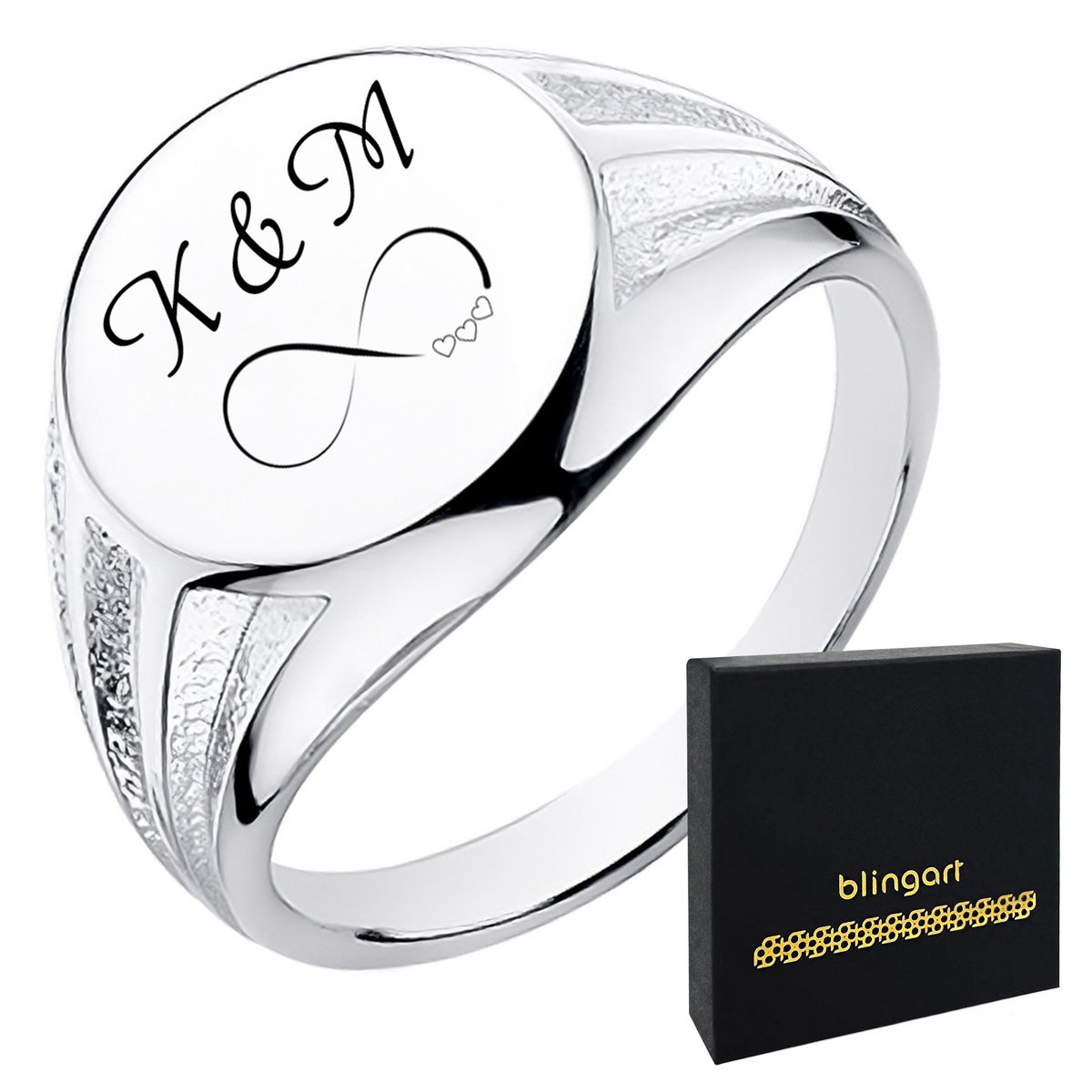 Pierścionek sygnet męski srebrny gładki OKRĄGŁY SR